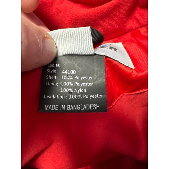 OBERMEYER  Women's Red Quilted Puffer Ski/Snow Jacket Fully Lined Size 8 - Picture 8 of 12